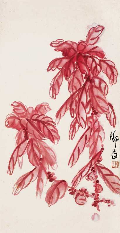 娄师白 花卉 立轴